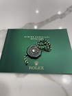 Authentic Rolex Datejust New Style Booklet Manual English   Green Rolex Tag