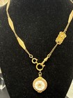 Vintage 12k Gold Filled Pocket Watch Fancy Link Chain Fob swivel Dog Clip  Czech