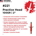 Swhacker  221 Practice Broadheads  100 Grain  2  Cut  2  100 Gra   Red