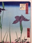 Hiroshige Utagawa Ukiyo-e Woodblock Print  100 Famous Views Of Edo horikiri Iris