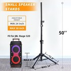 Small Speaker Tripod Stands Lightweight 35mm Adjustable 2450 Inch 55 Lb