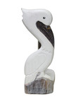 Carved Pelican Sea Ocean Wood Paper Towel Holder Island Beach Tropical Nautical
