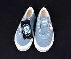 Vintage 90s Vans Made In Usa Blue Canvas Women   s Size 9 Epoch Deadstock Nos