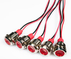 5pcs 12mm Led Metal Indicator Light Ac dc 12-24v Waterproof Signal Lamp Pilot Da