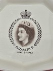 Vintage Queen Elizabeth Ii Coronation Trinket Dish 1953 Burgess   Leigh England
