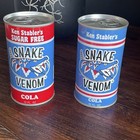 Rare Vtg Factory Sample Cans Ken Stabler s Snake Venom Cola Football Raiders