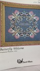 Vintage Just-nan Cross-stitch Pattern chart Butterfly Welcome