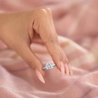 Real Moissanite 1ct Round Cut Solitaire Engagement Ring 14k White Gold Plated