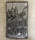 Wyspianski Krakow Polish Wood Metal Plaque Street View Art Etched Engraved