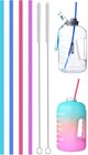 Alink 15 Inch Extra Long Reusable Silicone Straws 4-pack Flexible Straws For    