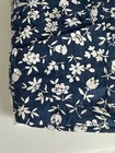 Pottery Barn Kids   Susannah Percale Twin Bedskirt Blue   White Floral  new  Nos
