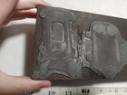 Vintage Letterpress Printing Block Cast Iron  Stand Bases 