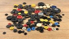  125pc Lot  Of Misc Vintage Toy Wheels   Tires Rubber And Plastic Various Size