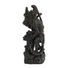 Hindu Hanuman Monkey God And Naga Wood Carving
