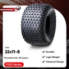 Set 2 Wanda Atv Tires 22x11-8 22x11x8 4pr Knobby