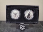 2023 Morgan   Peace Silver Dollar Reverse Proof Two-coin Set Ogp coa  2