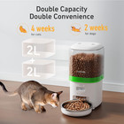 Automatic Cat Feeder - 4l Timed Auto Pet Feeder For Cat And Dog With Dry Food Di
