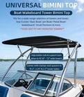 Universal Wakeboard Tower Boat Bimini Top 600d Bimini Top Canvas For Most 2-2 5   