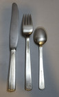 New York Central Railroad Silver Plate Century 3 Pc Setting Spoon Spelled Out