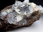   blue Fluorite   Barite - Ullcoats Mine  Egremont  Cumbria  England 8 5cm