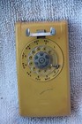 Wall Telephone Phone Rotary  Dial Yellow Western Electric Untested No Handset