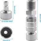 Airbrush Quick Disconnect Coupler Release Fitting Adapter Kit With 5 Pcs 1 8 
