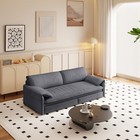 66  Queen Size 3-in-1 Convertible Sleeper Sofa Futon Sofa Bed W  Pull Out Bed
