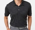 New Adidas A402 Men   s Black Melange Golf Polo Upf 50  - 3xl - 50  Off Retail