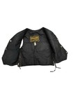 Child   s Vintage Leather Motorcycle Vest  Black  Size Small