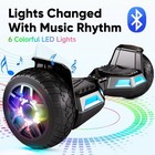 8 5   Wheels Led Light Hoverboard Off Road Bluetooth Electric Self-balancing