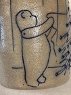 Vtg Salmon Falls   Helen Berg Bear   Christmas Tree Stoneware Crock 6 75  Vguc 