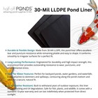 Half Off Ponds - Hopldp06x040-30 - 6 Ft  X 40 Ft  30-mil Lldpe Pond Liner