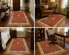 Natural Wool Old Orintal Rugs  Hand Woven knotted Size Approximately 4 3  X 6 5 
