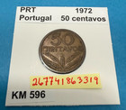 1972 Portugal 50 Centavos Coin  Km 596  Circulated  Actual Coin