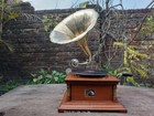 Antique Gramophone  Fully Functional Working Phonograph  Win-up Record Player 