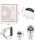 Pastry Cutter  Biscuit Cutter  Dough Scraper  Silicone Baking Mats  Stainless Se