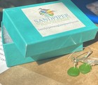 Stunning Sea Glass silver Earrings