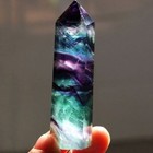 Rainbow Fluorite Healing Crystal Wands Obelisk Reiki Tower Point Home Decoration