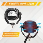 Waterproof Red Led Arch Arc Beam Forklift Safety Work Warning Spot Light Dot Sae