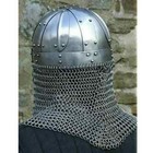 Historical Medieval Viking Helmet Battle Armor 18g Steel With Chain Mail Helmet
