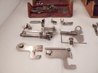 Lot Of 2  Antique 1889 Singer Sewing Machine Wooden Boxes W  Misc  Attachments