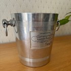 Vintage French Champagne Ice Bucket Laurent Perrier Chrome Cooler 0208245