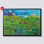 The Map Of Engineering Poster Stem Fields Chart Mechanical Civil Electrical Wall