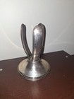 Hotel Hamilton  Washington Dc Antique  Torpedo Bottle Holder Silver Plate 
