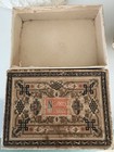 2 Antique Hand Tatted Lace Crocheted Lace Baby Bonnets 1920s W Old Candy Box
