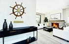 Ship Wooden Steering Wheel  brass Large Boat Center Nautical Wall Decor 36  Item
