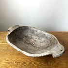 Vintage Hungarian Rustic Dough Bowl     Hand Carved Wooden Trough