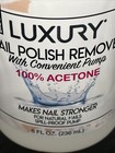 Luxury Nail Polish Remover With Convenient Pump 100  Acetone For Natural Nails