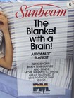 Vtg 1992 Sunbeam Blanket With A Brain Automatic Heated Full Size Blue Sealed New