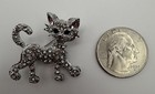 Lot Of 5 Cat-themed Cat Shaped Metal Costume Jewelry Pins   Brooches